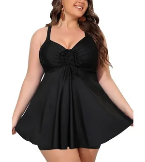 Rivelino Plus Size Swimsuits Two Piece Tankini Bathing Suits Tummy Control thumbnail 1