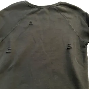 Harley Davidson Distressed Black Logo Sweatshirt Size M thumbnail 6
