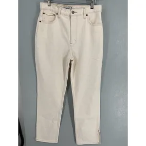 Abercrombie & Fitch Womens Jeans 90s Straight Ultra High Rise Side Slit 30 10R thumbnail 2