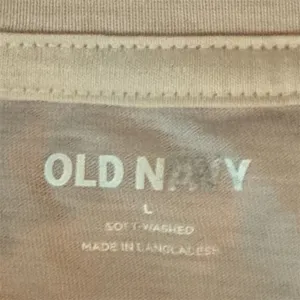 Old Navy Mens Tshirt Soft Washed Short Sleeve Crew Neck Beige Size Large thumbnail 4