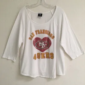 NFL Team Apparel S.F. 49ers 3/4 sleeve T-shirt 18‎ thumbnail 1