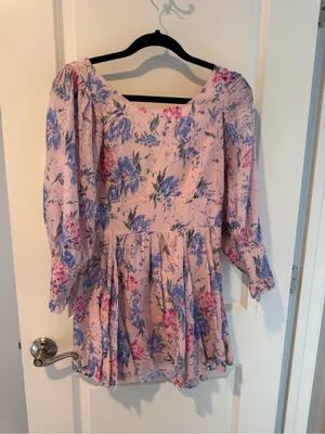 Loveshackfancy Pink Mini Flared Dress | Size 0 thumbnail 2