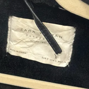Zara‎ Blogger Favorite Faux Fur Oversized Moto Style Jacket Bomber Small Black thumbnail 10