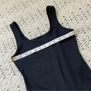 Abercrombie & Fitch Soft Matte Seamless Squareneck Bodysuit Black (Small) thumbnail 3