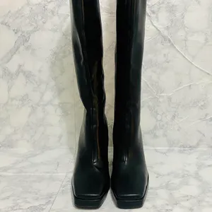 Princess Polly Matte Black Montgomery Boot thumbnail 2