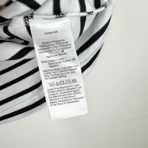Madewell Everyday Boxy Crop Tee Short Striped Cotton White Relaxed XXS NWT thumbnail 9