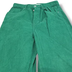 Pants Size 29 W30" x L31" Dad Jean Corduroy Pants Button Fly Green Women's thumbnail 4