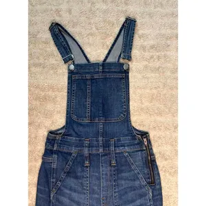 Madewell classic medium wash skinny frayed hem denim overalls Size XXS thumbnail 2