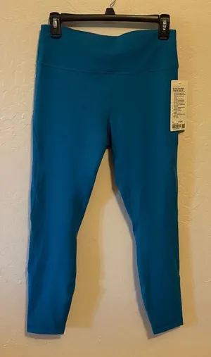 Lululemon Wunder Train Mesh Panel HR Tight 25 SZ 10 Sold Out Hawaiian Blue. thumbnail 1