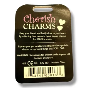 Cherish Charms Cool Conversers High‎ Top Shoes Pink Charm Bracelet NEW NWT thumbnail 2