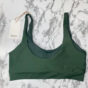 NWT Quince Palm Green Italian Tank Bikini Swim Suit Top Women's Size Small thumbnail 5