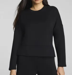 SPANX Black Crew Neck Air Essentials M thumbnail 1