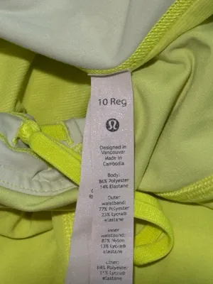 Neon Yellow Lululemon Hotty Hot Shorts 2.5" thumbnail 3