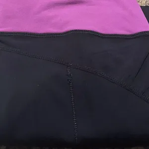 Lululemon Womens Pants Straight Leg Mixed‎ Material Pull On Black Size 4 thumbnail 5