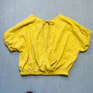 Madewell Eyelet Michele Bubble Top in Dream On Daisies Size S thumbnail 5