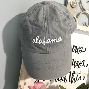 State of Mine Alabama Hat Light Gray Baseball Cap Adjustable Womens One Size thumbnail 3