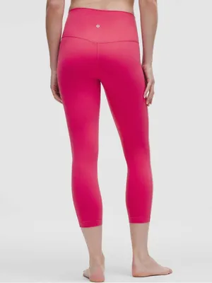 Lululemon Align Double Lined Crop Leggings Raspberry Coulis Size 12 thumbnail 2
