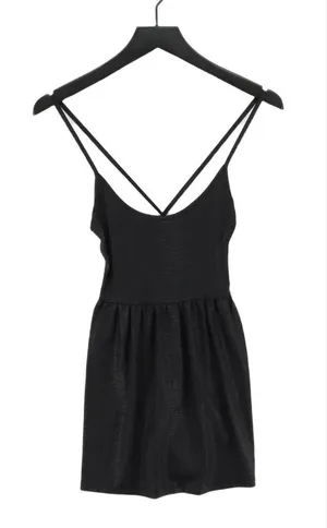 Silence And Noise Black Mini Dress Racerback thumbnail 1