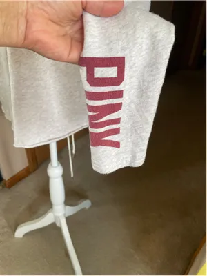 Women's Victoria's Secret PINK Indiana Hoosiers Hoodie Grey Size S thumbnail 2
