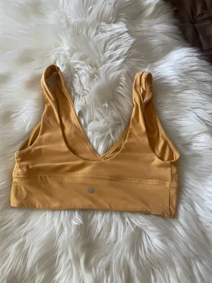 Lululemon Align V-Neck Bra *Light Support, C/D Cup Mango Dream thumbnail 3