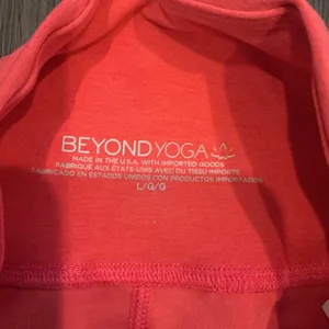 Beyond Yoga Spacedye Biker Shorts Coral Pink High Waisted Active Large L thumbnail 3