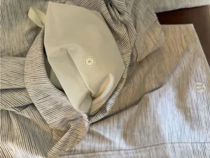 Lululemon On The Fly Pant Grey and White Drawstring size 4 Small thumbnail 5