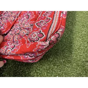 Vintage Vera Bradley Frankly Scarlett Bowler Bag Shoulder Purse Geometric Floral thumbnail 8