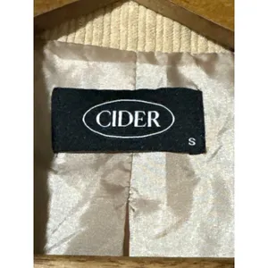 Cider Corduroy Blazer Beige One Button Lined Jacket Women’s Small thumbnail 6