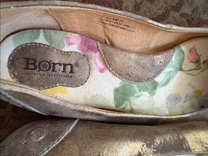 Born Metallic Taupe and Gold Ballet Flats thumbnail 11