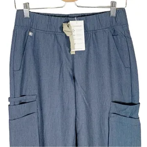 NEW Figs Tema Performance Wide Straight Leg Pants Size XXS thumbnail 3