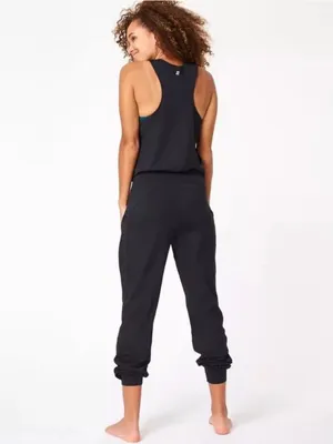 Sweaty Betty Jumpsuit Black Yoga One Piece, Size M, EUC thumbnail 2
