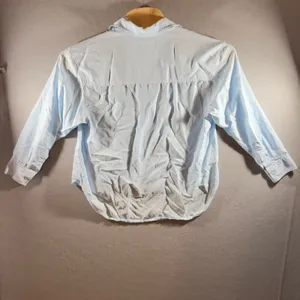 452 | Babaton‎ Aritzia Blue Tencel Button Front Blouse Women's 2XS Lightweight thumbnail 2