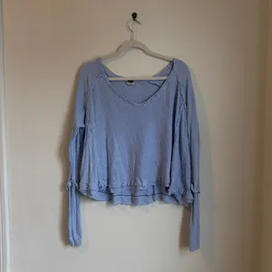 Free People Laguna Oversized Pullover Light Blue We The Free thumbnail 3