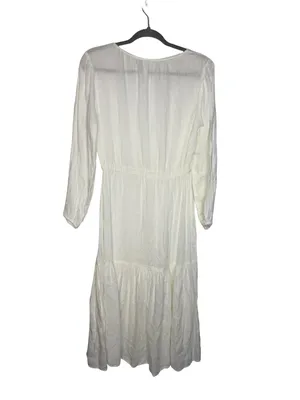 ✨Joie White Sheer Beach Cover Up Tassel Tie Midi Dress‎ Small Boho✨ thumbnail 6