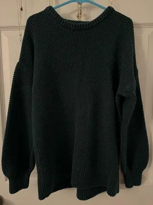 Old Navy Forest Green Tunic Length Sweater thumbnail 1