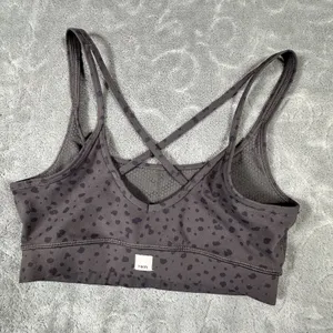 Vuori Womens Small Long Legging and Yosemite Bra Matching Set Chia Stucco Print thumbnail 6