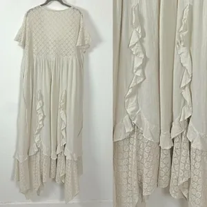 Free People Ethereal Bohemian Bring The Romance Midi Maxi Dress Neutral Small thumbnail 15