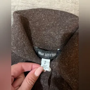 URBAN OUTFITTERS Chocolate Ribbed Henley Top thumbnail 5
