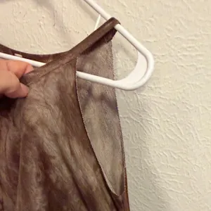 American Age 🐻🐻🐻3 for 12$🐻🐻🐻Brown Tie-Dye Cold Shoulder Women's Top-medium thumbnail 8