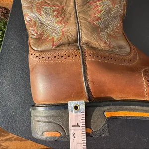Ariat 4LR Brown Leather Western Boots Women US 6 Embroidered Cowboy thumbnail 9