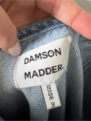 Anthropologie Damson Madder Lana Drop-Waist Mini Dress in Blue Denim thumbnail 9