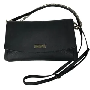 Kate Spade Laurel Way Greer Women's Black Leather Crossbody Handbag Shoulder Bag thumbnail 1