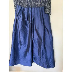 Pisarro Nights Beaded Illusion Neck Taffeta Cocktail Dress 14 Missing Belt NEW thumbnail 12