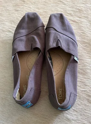 Toms Canvas Slip-On Shoes in Brown thumbnail 1