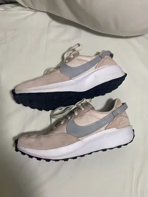 Nike Waffle Debut Women's Sneakers Pink Gray Running Shoes Size 8 DH9523-605 thumbnail 3