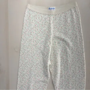 vtg 70s DUOFOLD floral layering leggings pants pajamas lounge ski snow warm 10 thumbnail 4