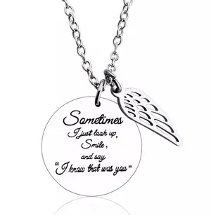 Boutique I Know That Was You, Grief Gift, Lost Loved One Gift, Daily Reminder, Funeral Gift, Loss Necklace, Gift To Friend, Gift To Family thumbnail 4