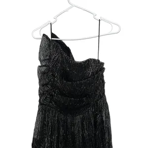 La Maison Talulah Starcrossed Lover Black Gold Metallic High Low Gown L thumbnail 8