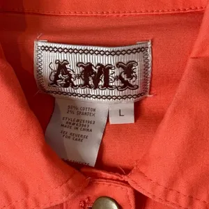 Lace Up Grommet Jacket Womens L Orange‎ Festival Y2K Biker Western Statement thumbnail 3