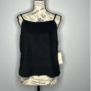 Miken Swim (XL) Cami Strap Terry Cloth Cropped Tank Top Vacation Beach Coverup thumbnail 8